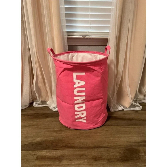 Large Pink Laundry Baskets Pack of 2 - Picture 1 of 2